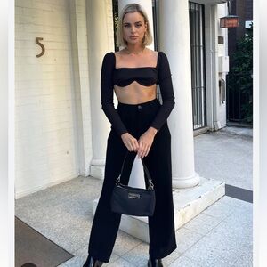 Elegant Black Women's Linen Pants